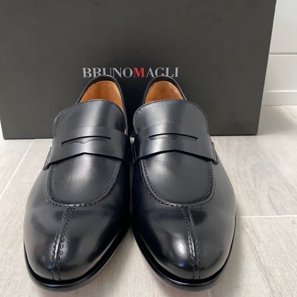 Bruno Magli Black Loafers